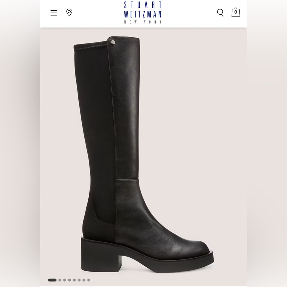 Stuart Weitzman Gotham Black Knee-High Women's Boots